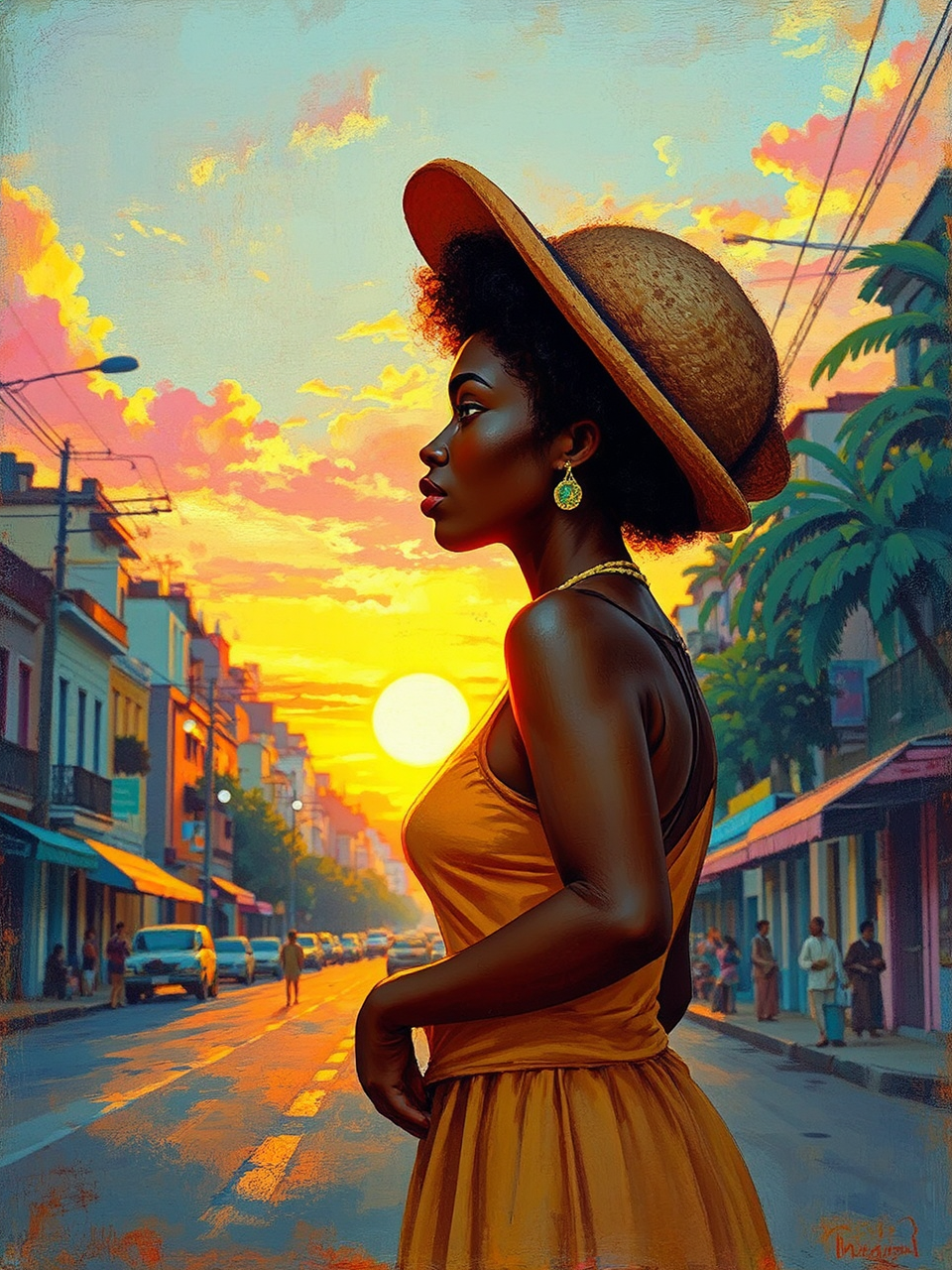 Afro woman in Brazilian