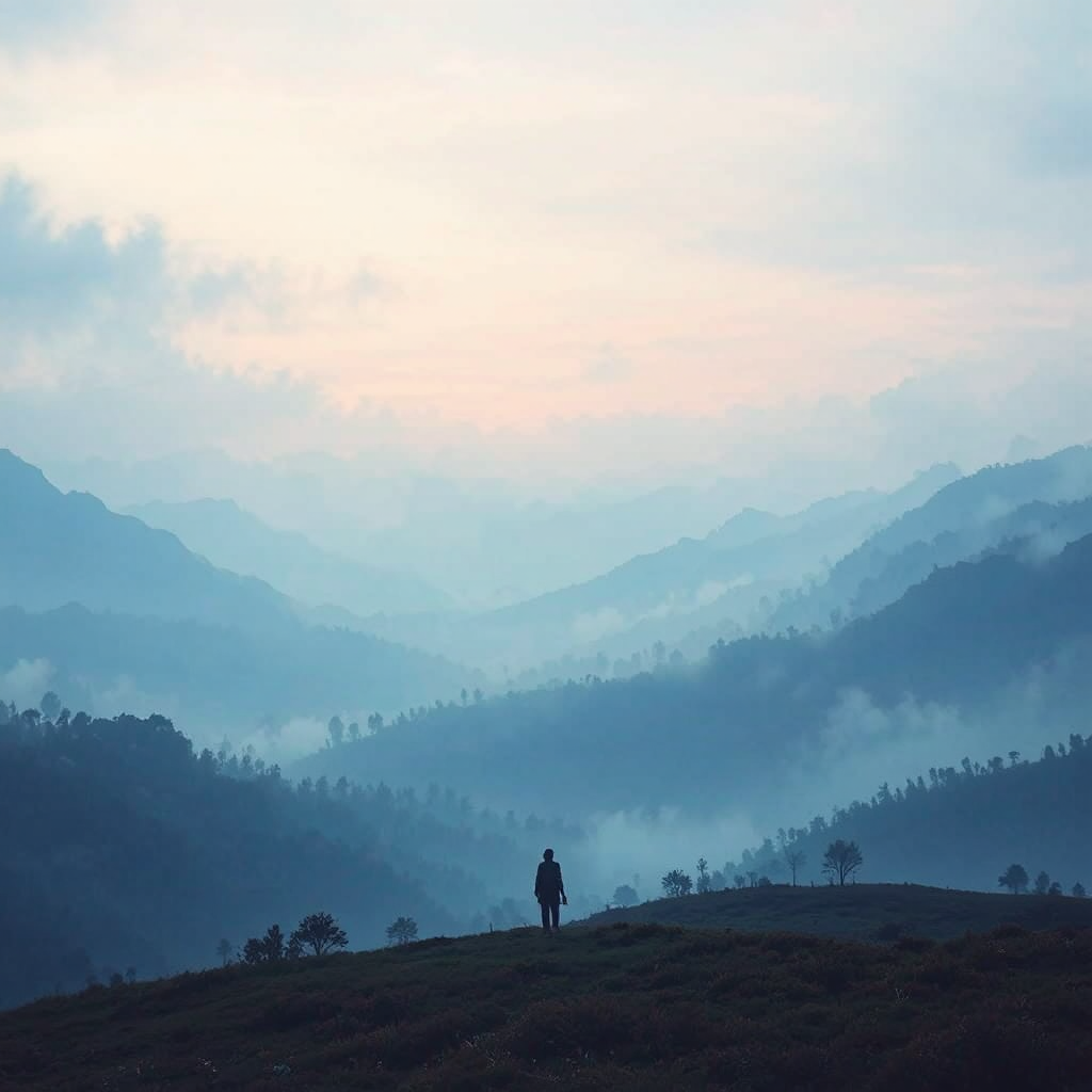 Atmospheric landscape photograph.