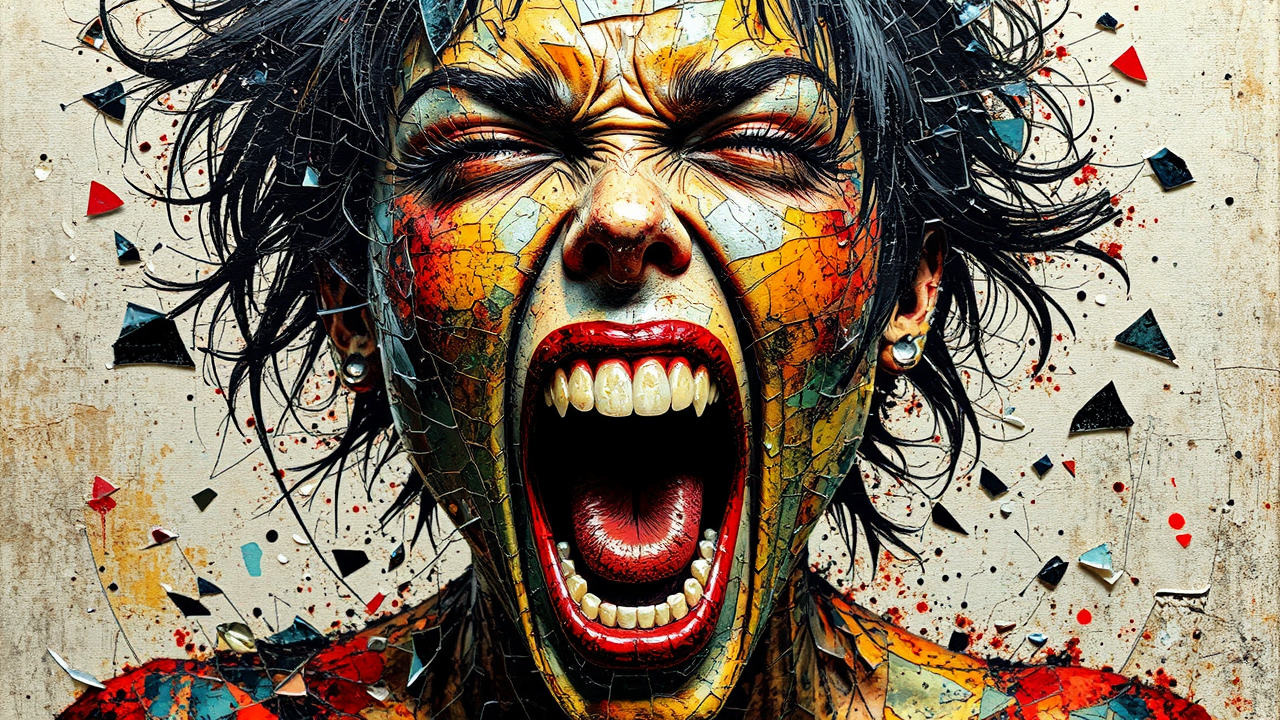 Dynamically screaming mixed media