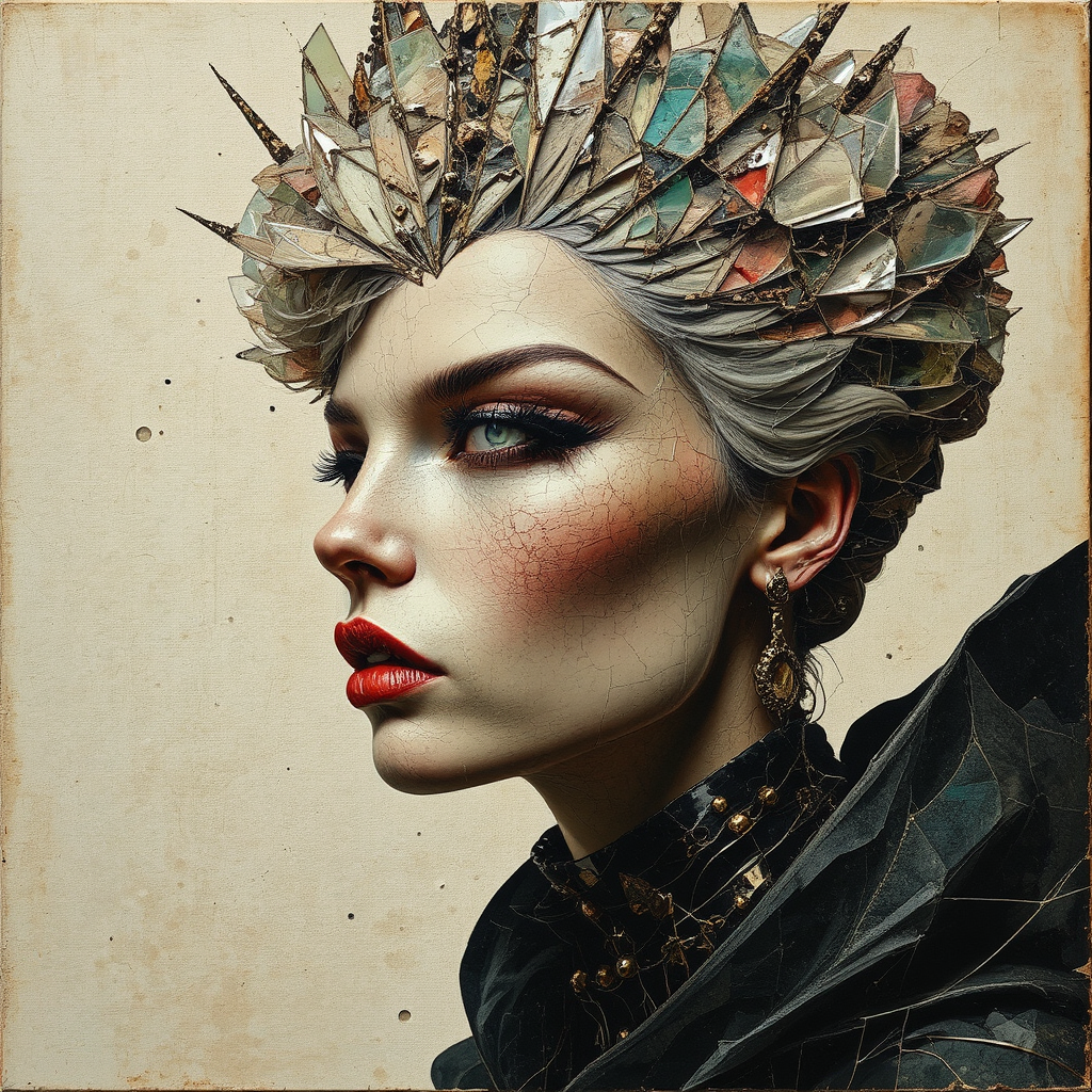 Modern goddess portrait in