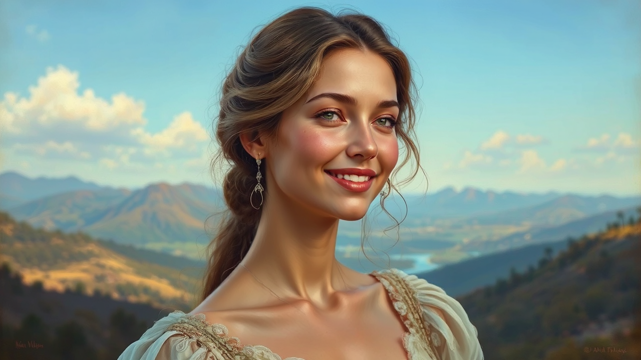 Portrait of Angela Sarafyan.