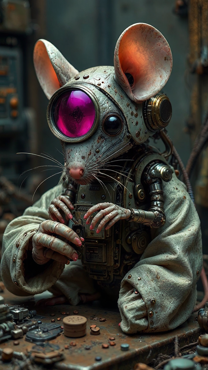 Android mouse being repaired