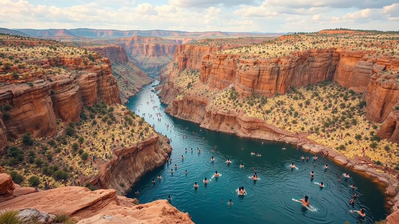 Grand Canyon filled with