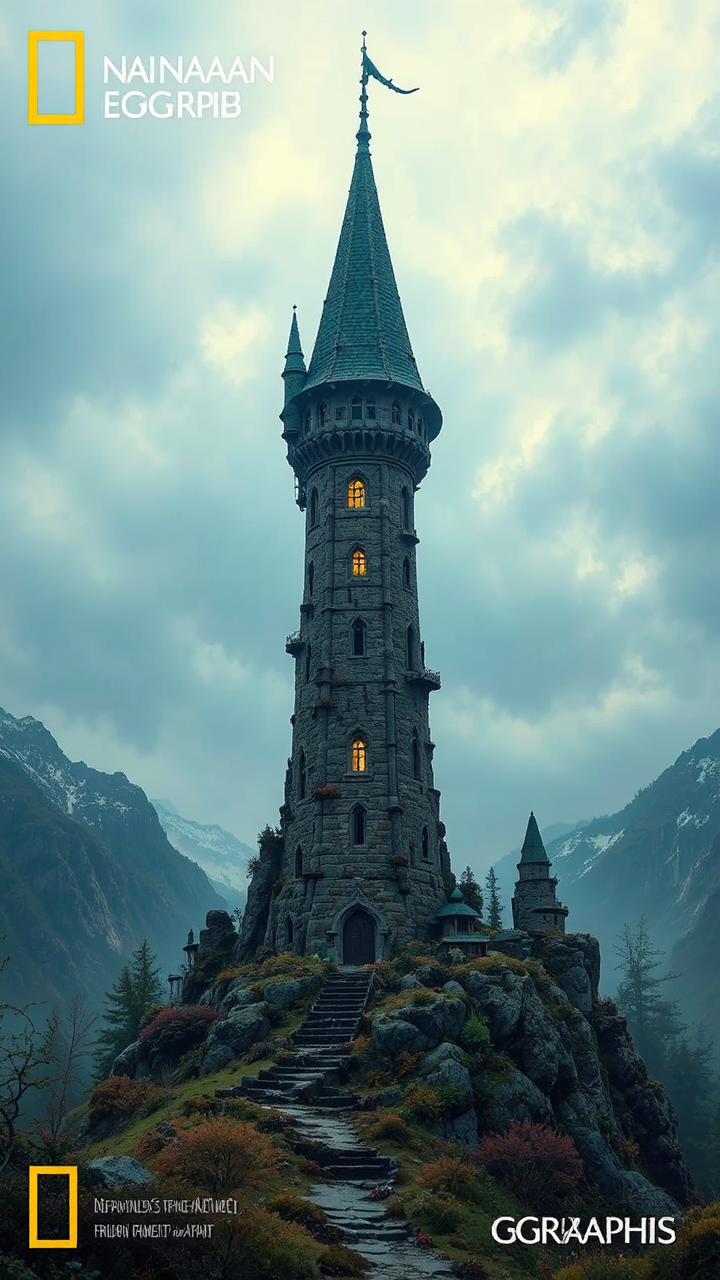 Tower near a serene