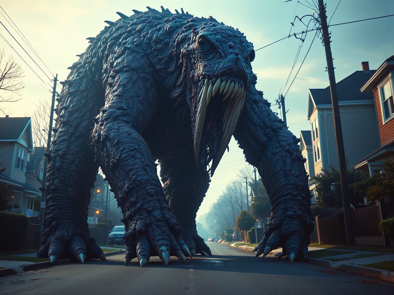 A monstrous creature on