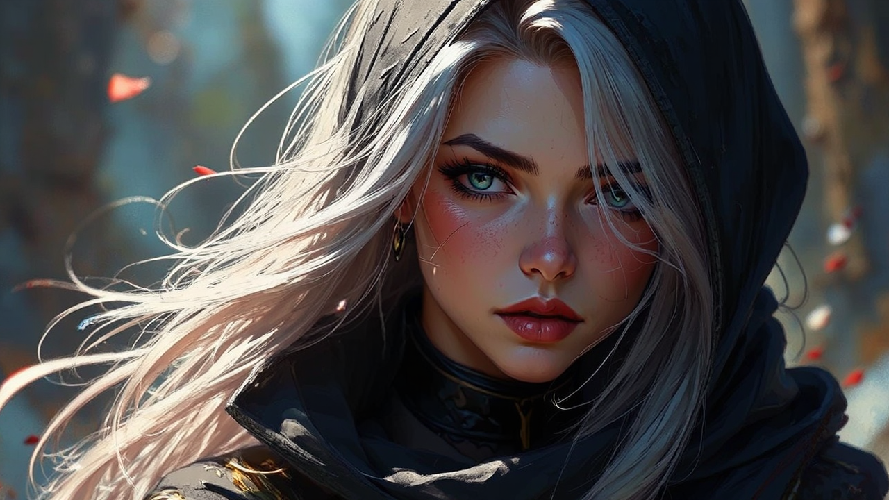 Fantasy portrait with high