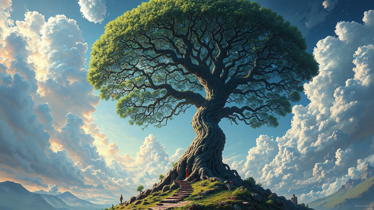 Tree growing in infinite