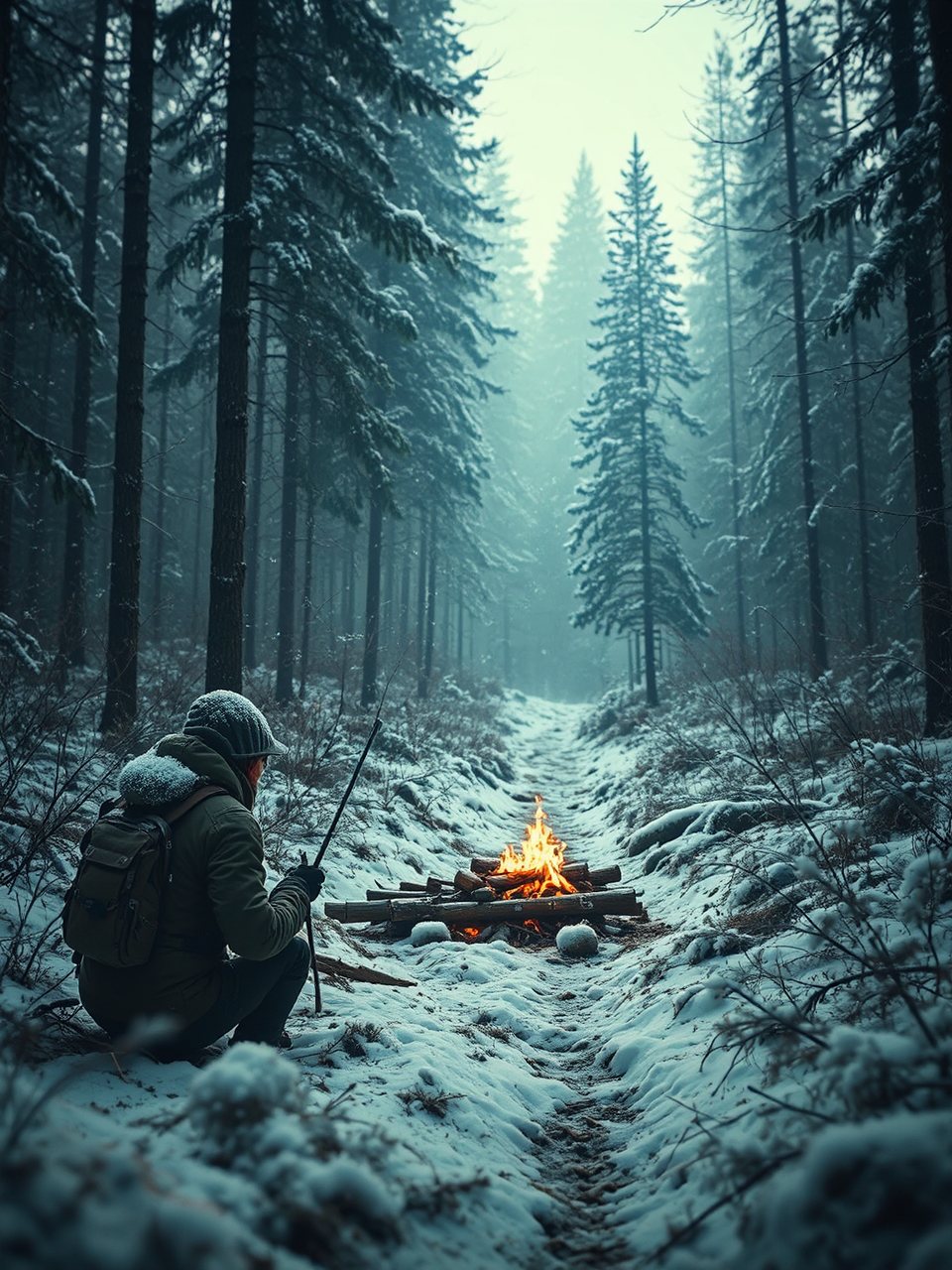 Survivors in a frozen