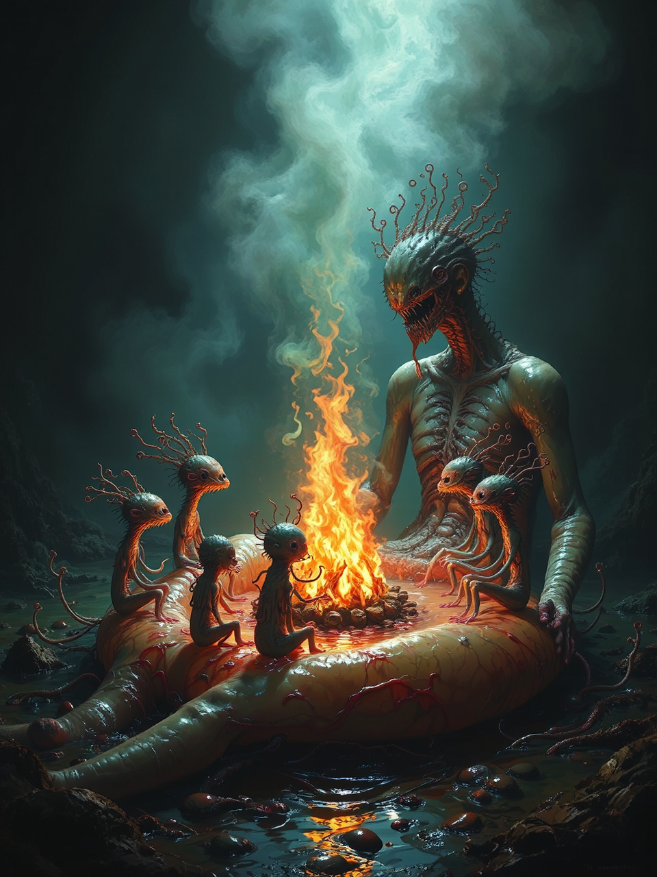 Plankton creatures in human