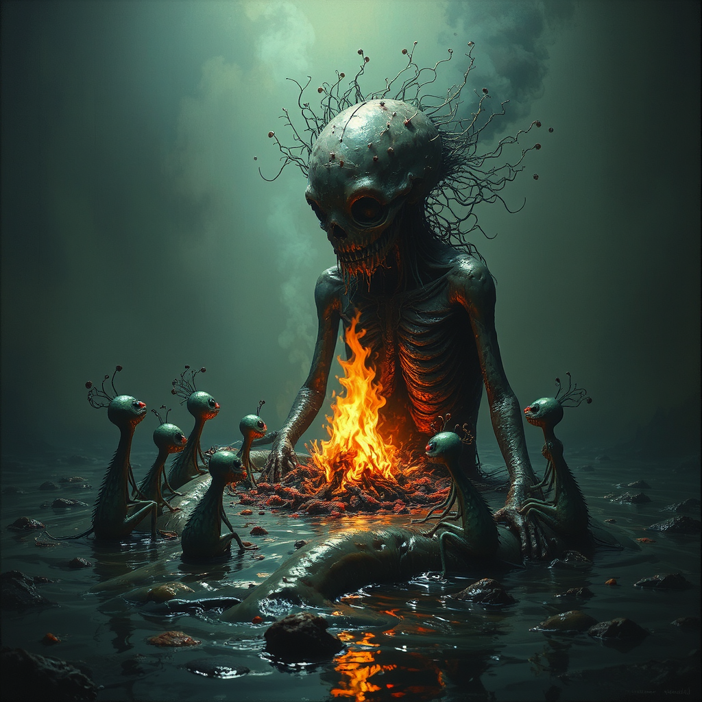 Whimsical plankton in a