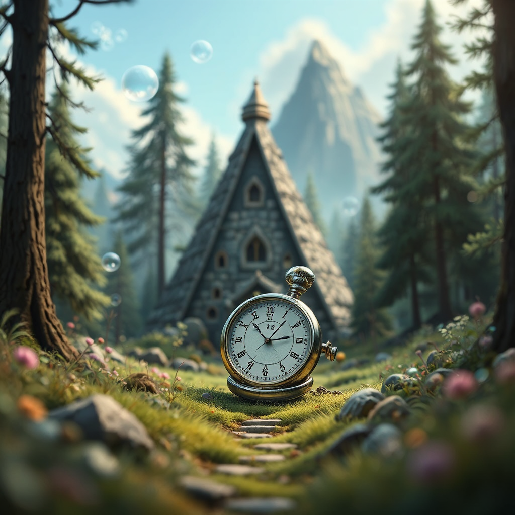 Silver pocket watch in