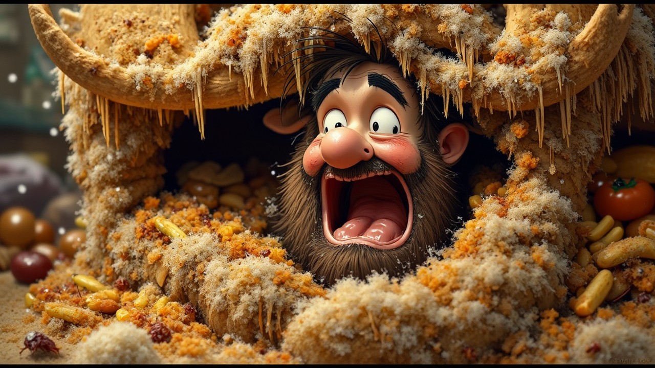 A person's mouth with