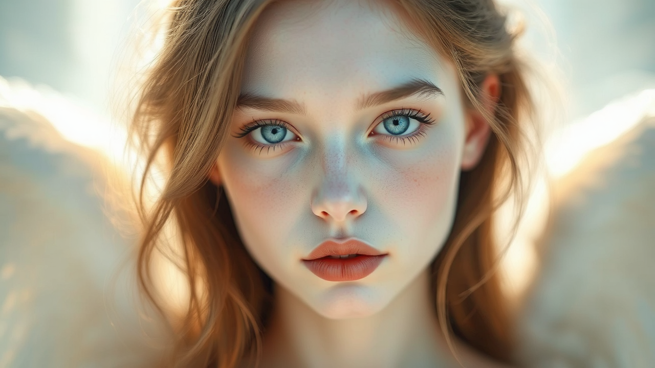 Beautiful angel with an