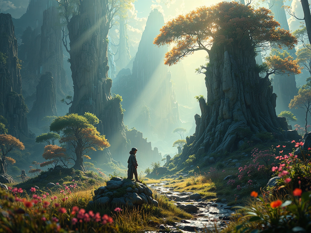 Environmental concept art of