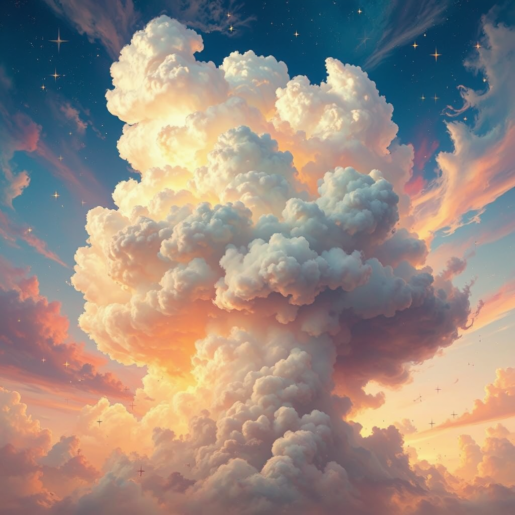 Clouds with dramatic sky