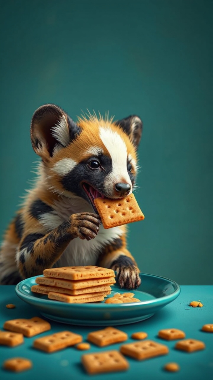 A weasel serves snacks