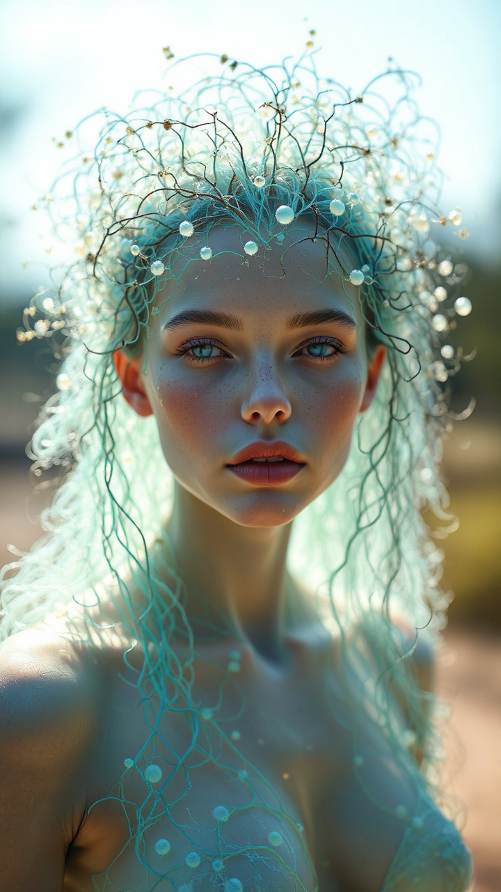 A beautiful hybrid woman