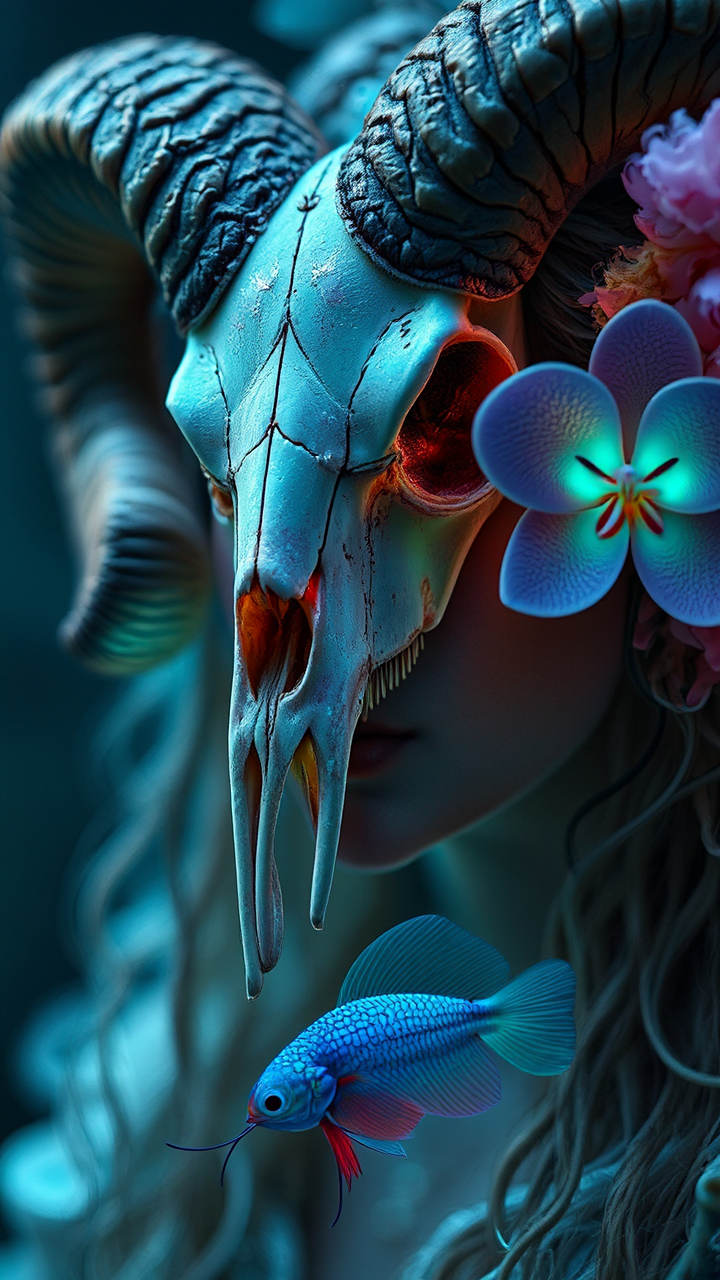 Close-up portrait of a