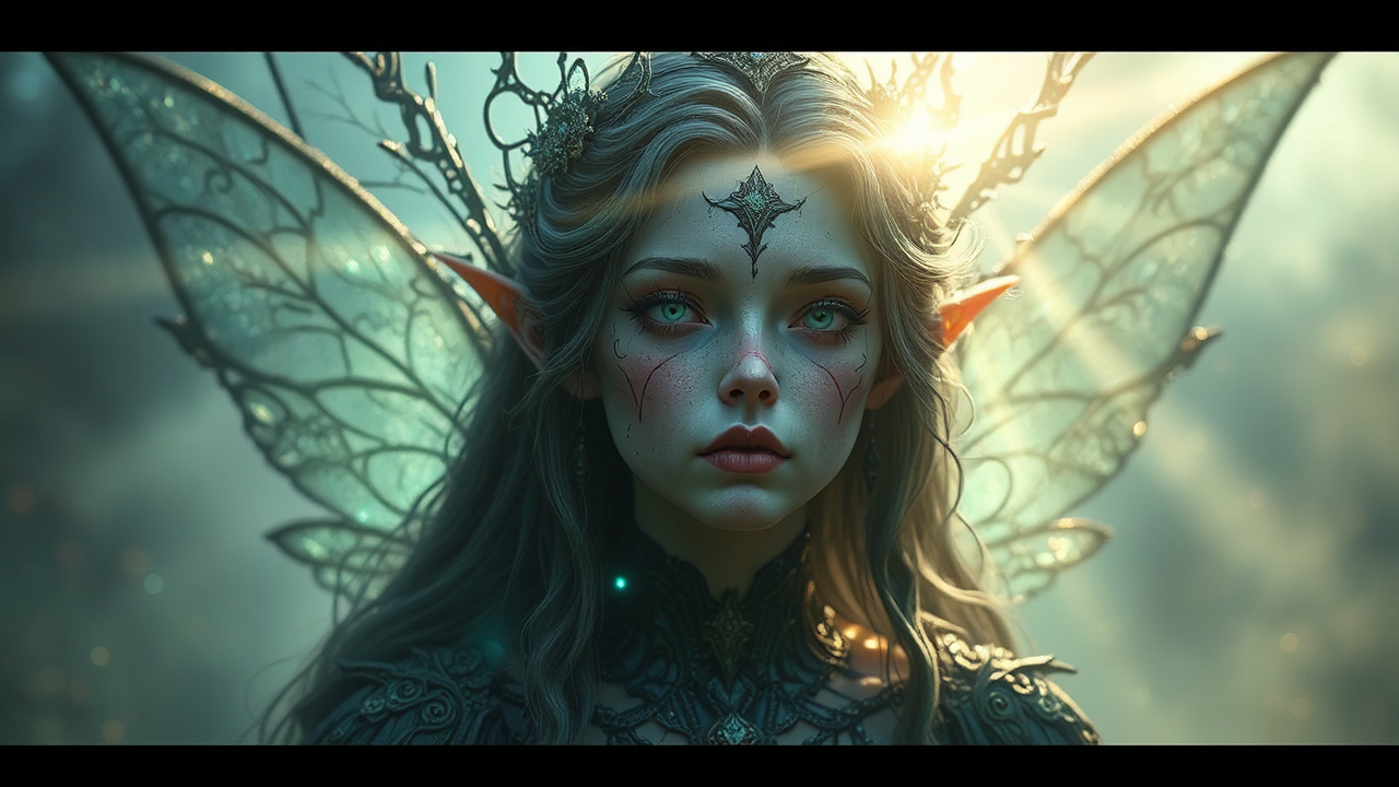 A fairy with intricate