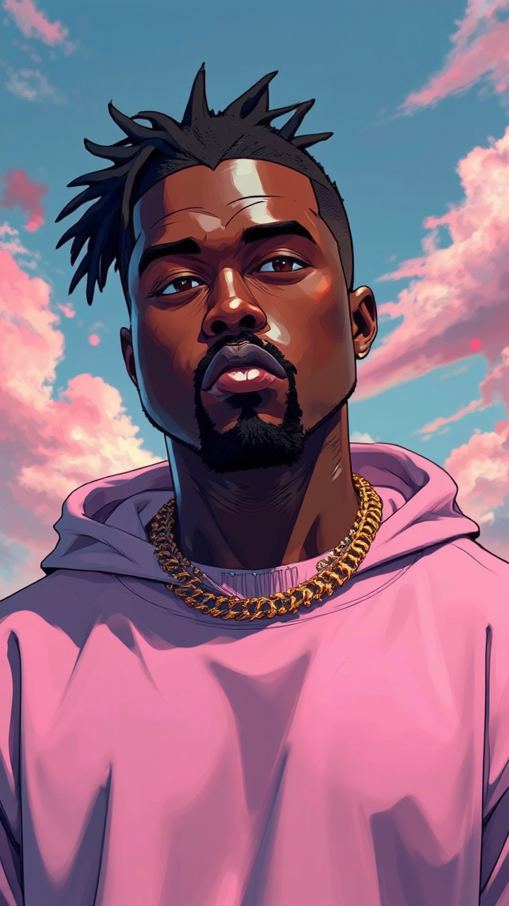 Anime style portrait of