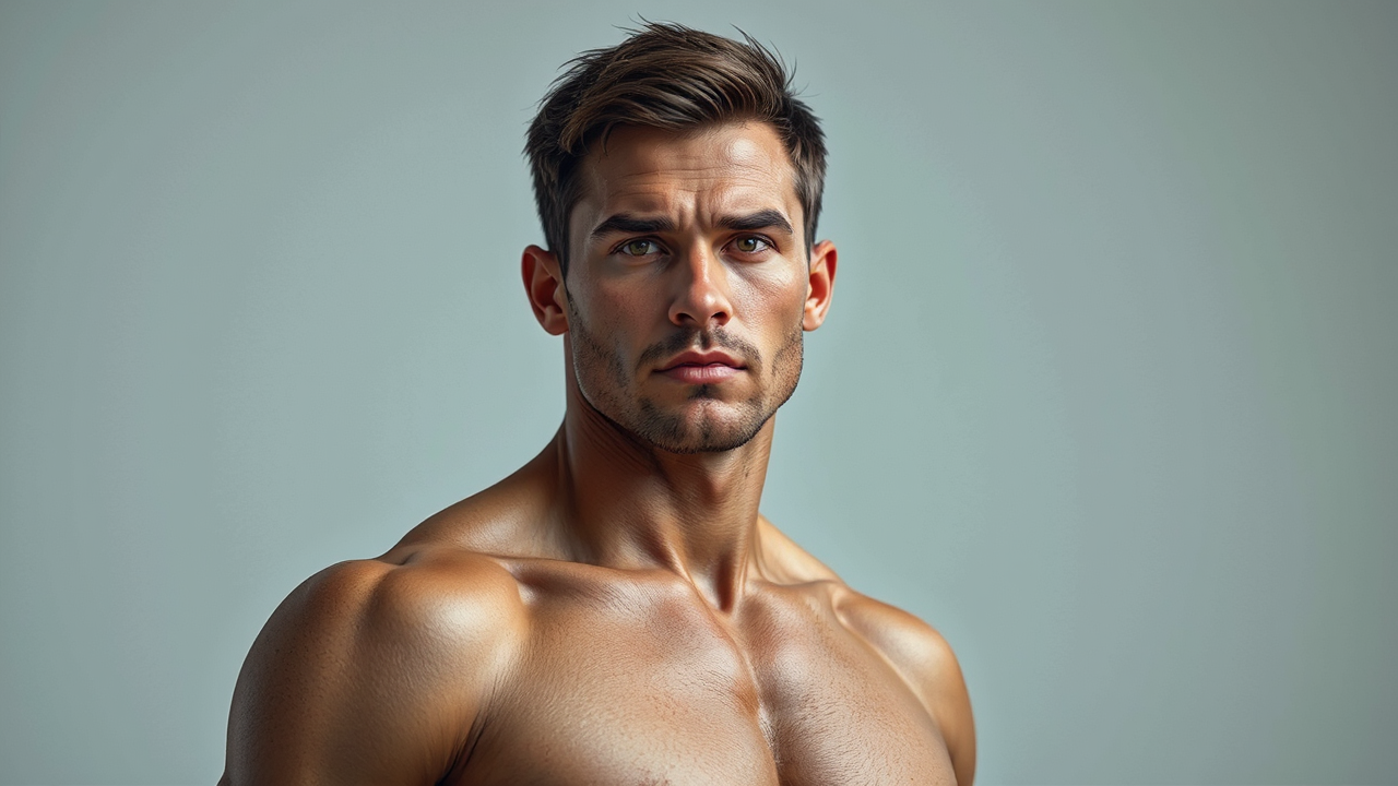 Muscular man in underwear