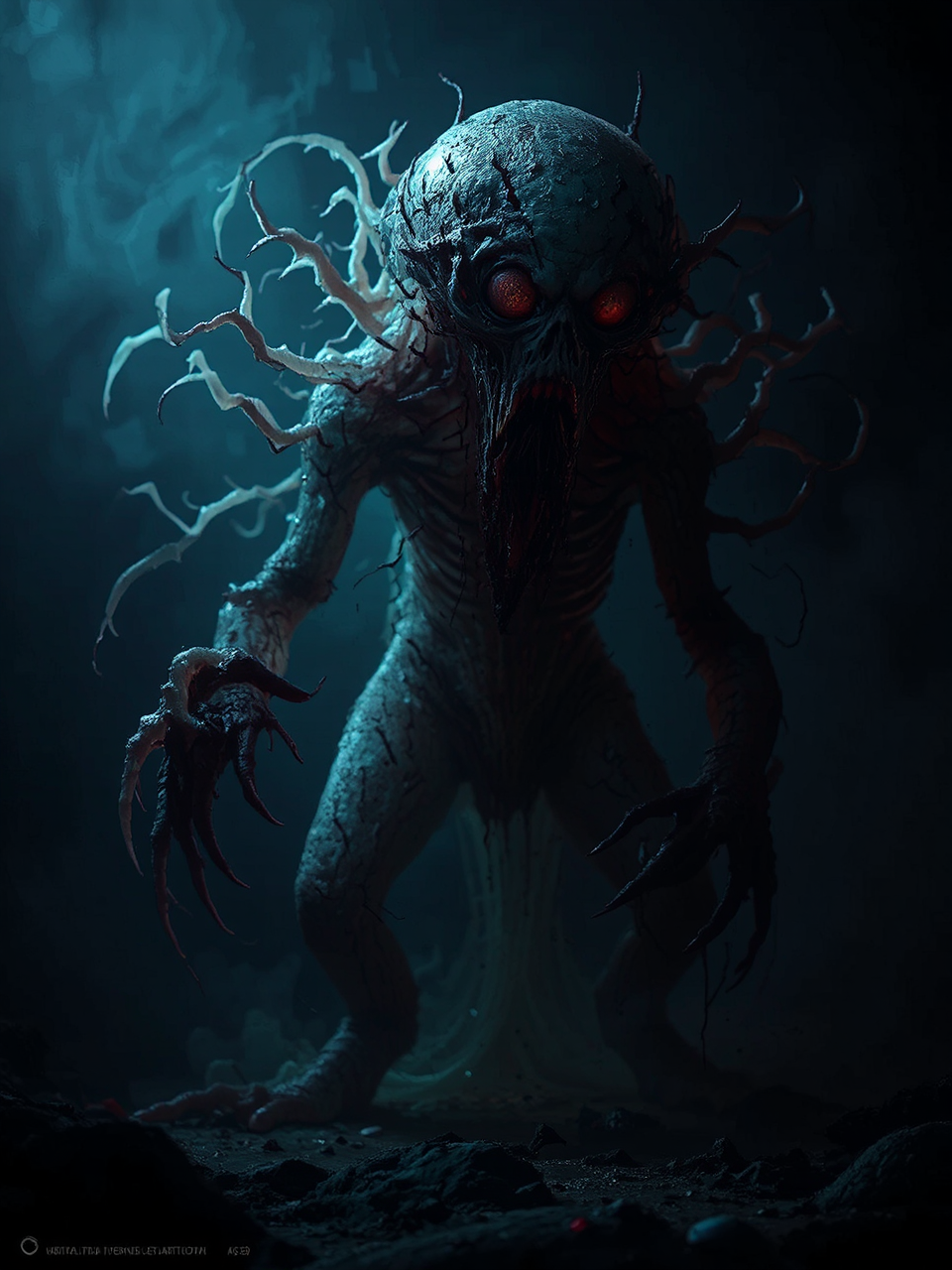 Threateningly horrific supernatural creature.