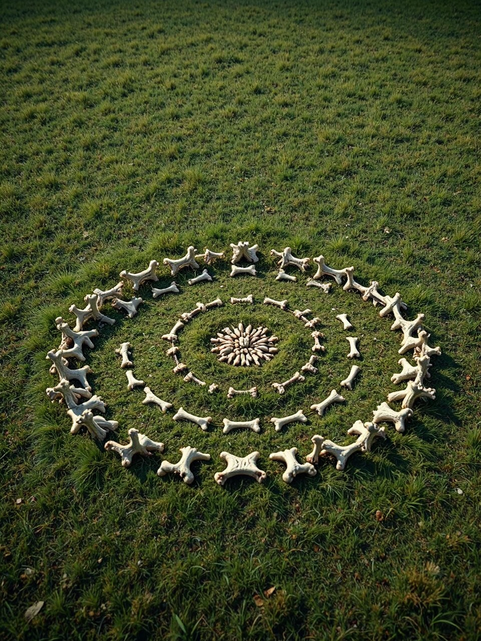 A ritual circle made