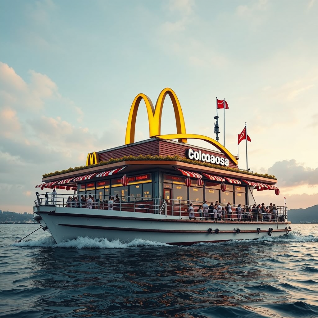 McDonald's on top of