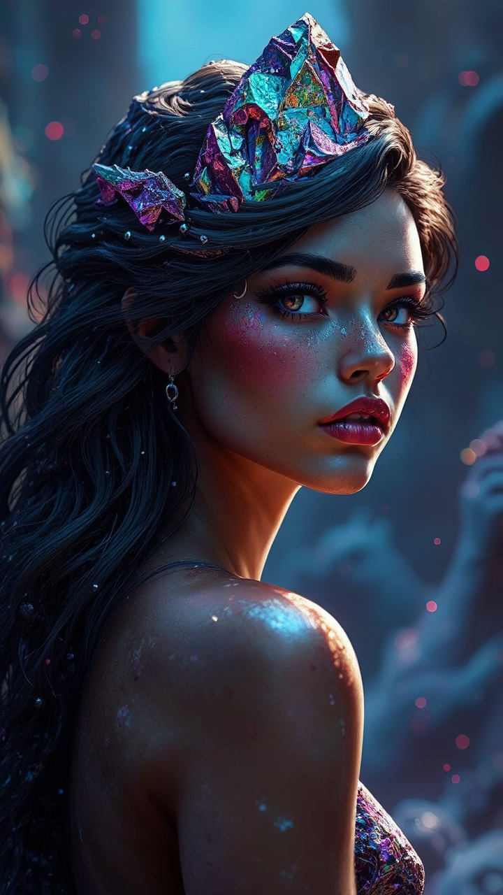 A pink crystalline mineral