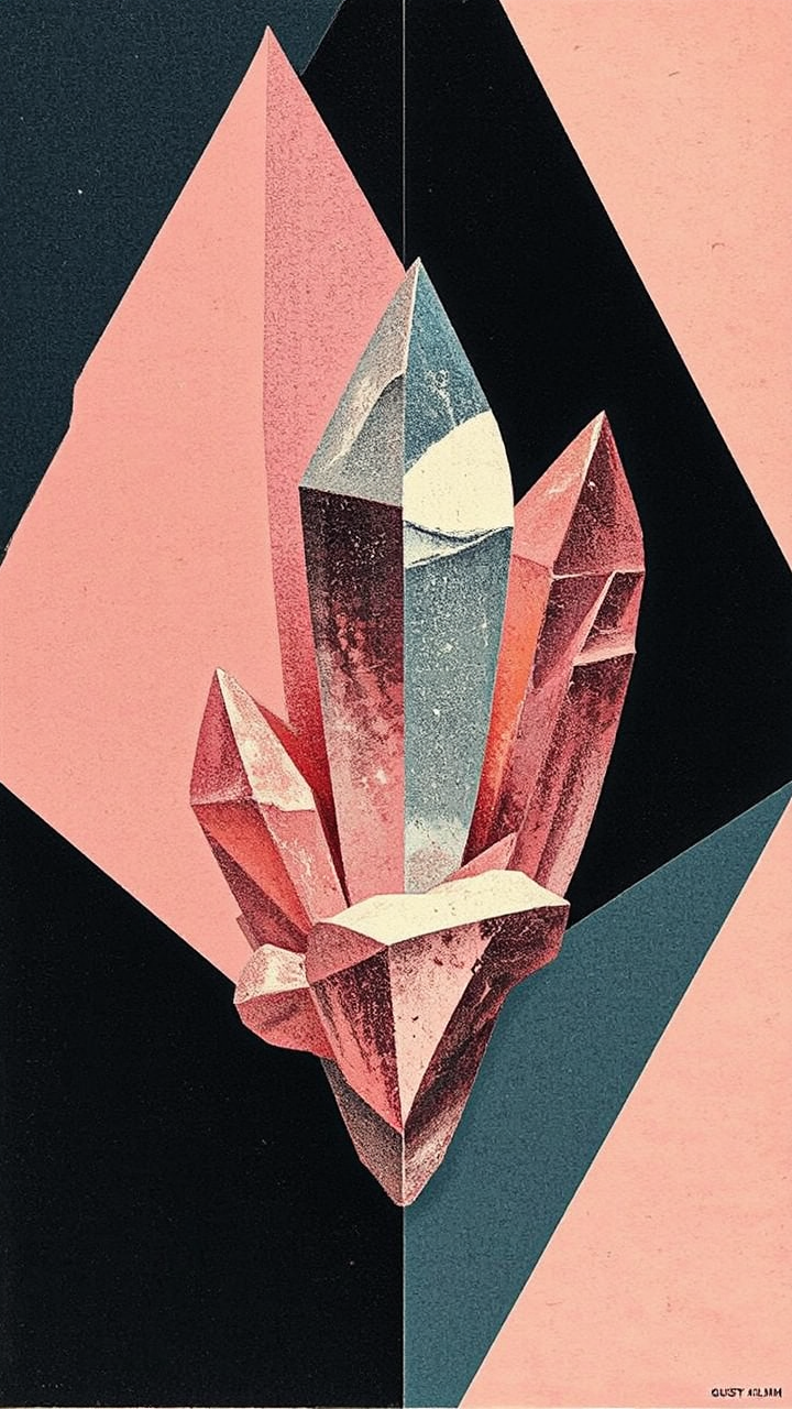 Bismuth crystals in a