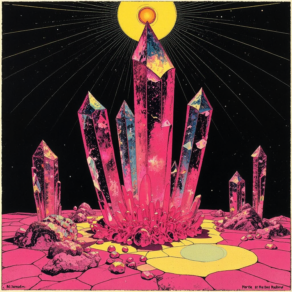 Bismuth crystals in geometric