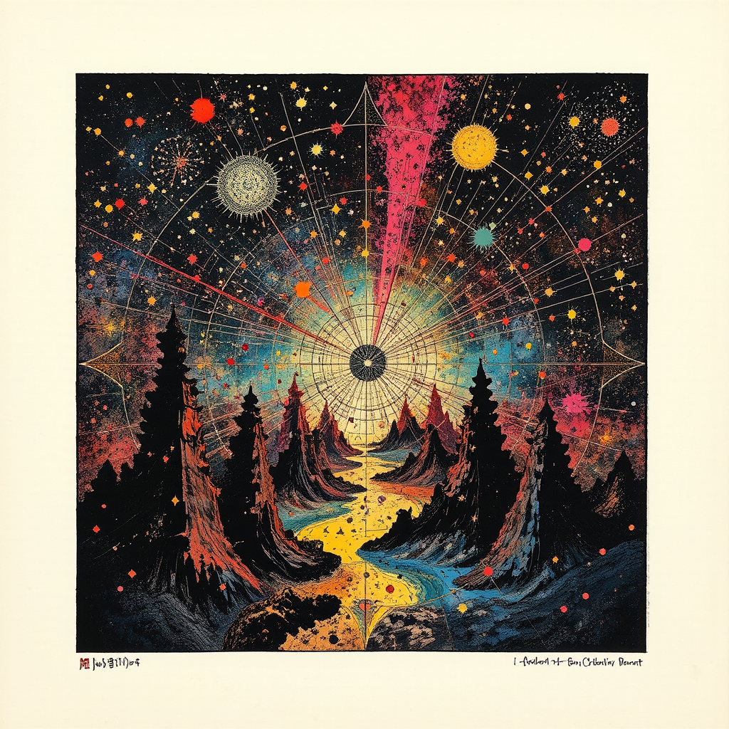 Bismuth crystal formations in