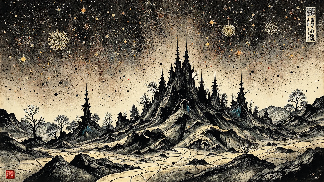 Bismuth crystals with intricate