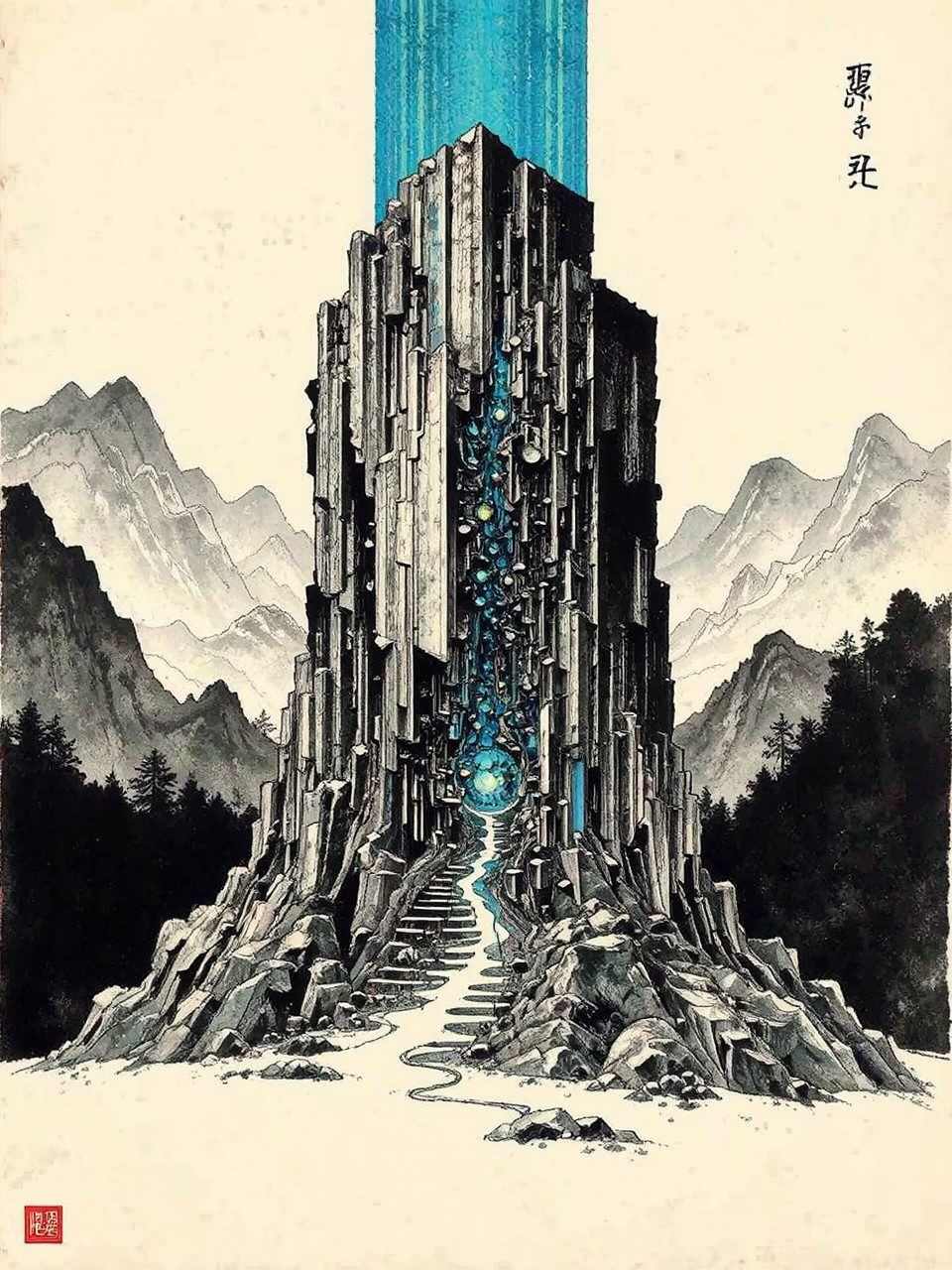 Ink and wash paintings