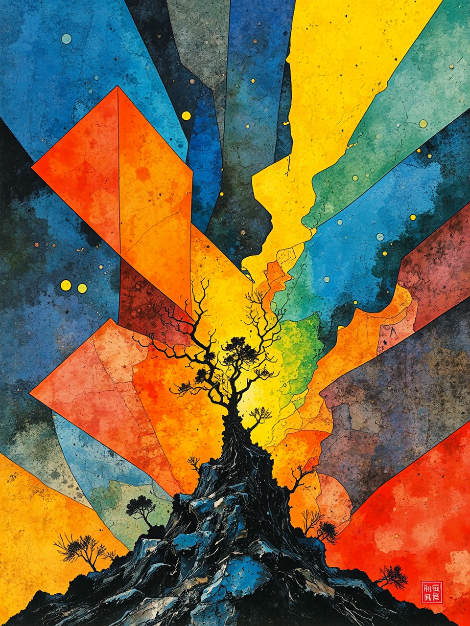 Ink and wash painting