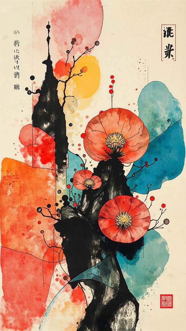 Ink and wash painting