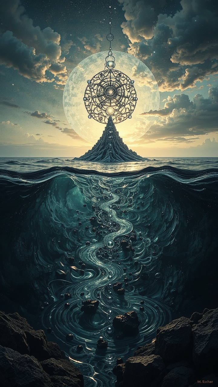 Hydrogen atom with orbiting