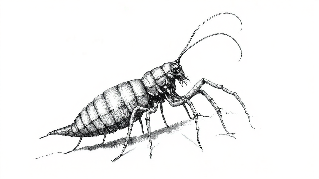 Arthropod drawn in Escher's