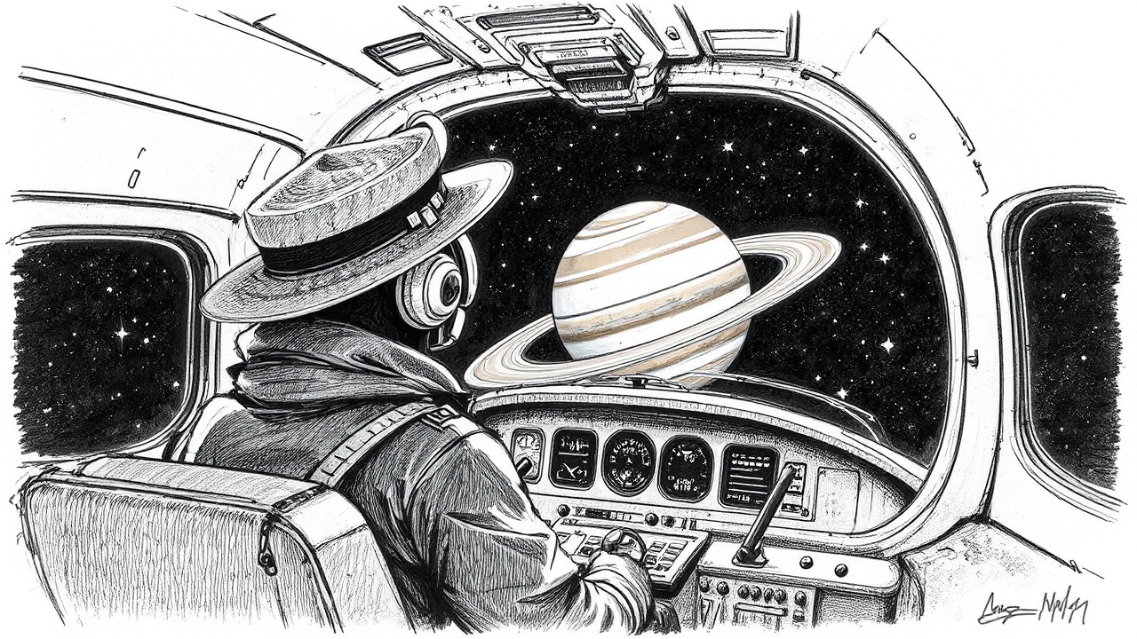 Pilot in cockpit with