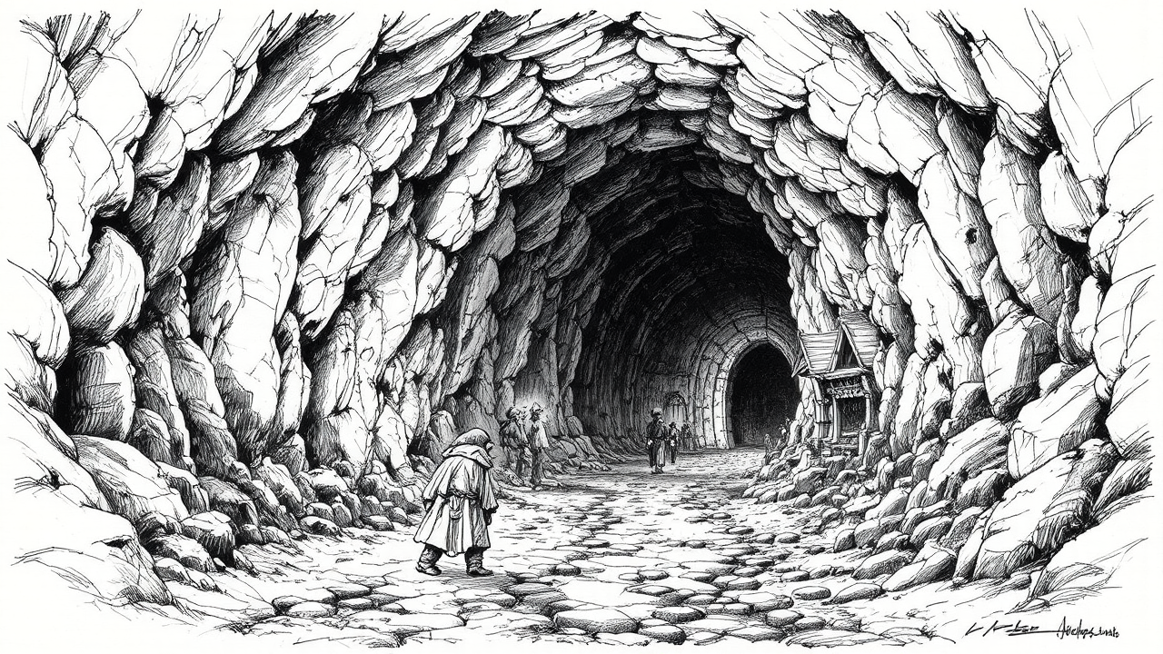 Abandoned underground dwarf city