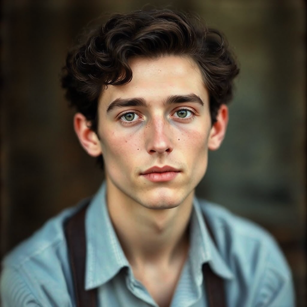 Young Edwardian style portrait