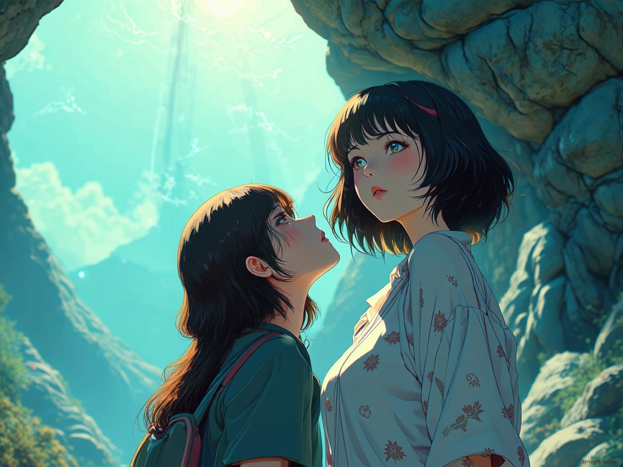 Upside down cityscape at