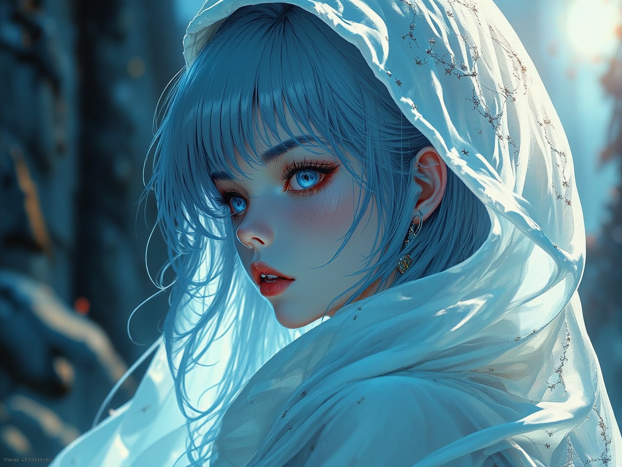 Anime character with shaded