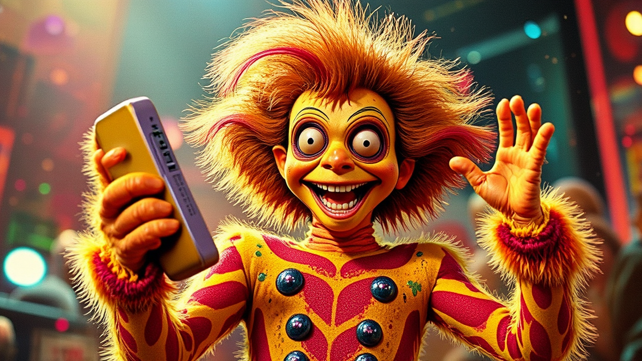 Freak telephone booth with