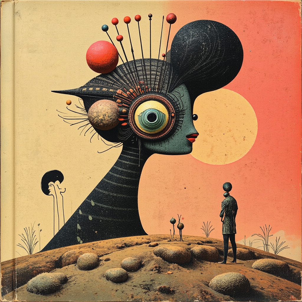 Book cover with avant-garde