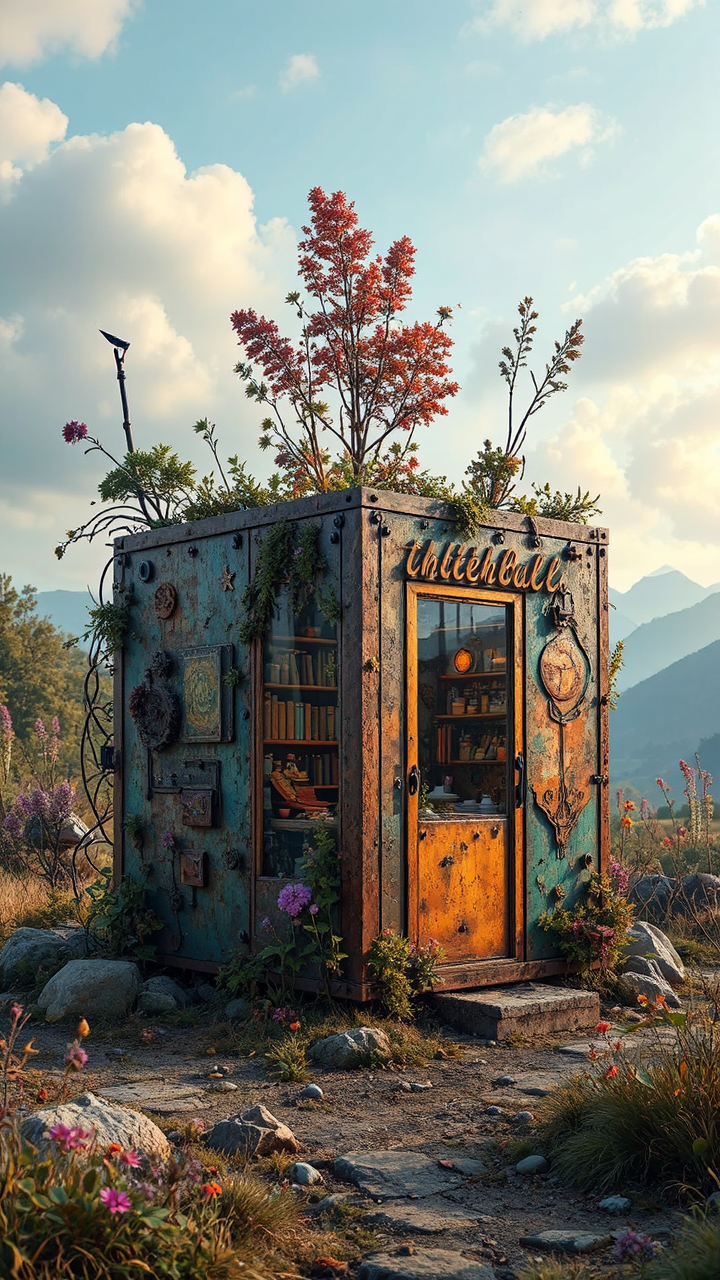 Steampunk inspired cubes in