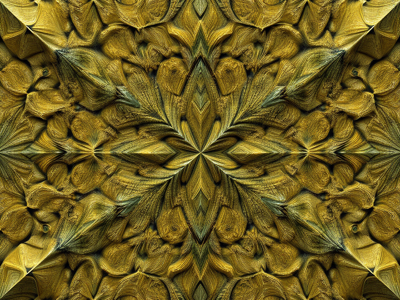Fractal pattern with symmetrical