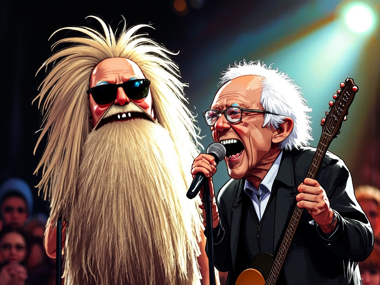 Bernie Sanders on stage