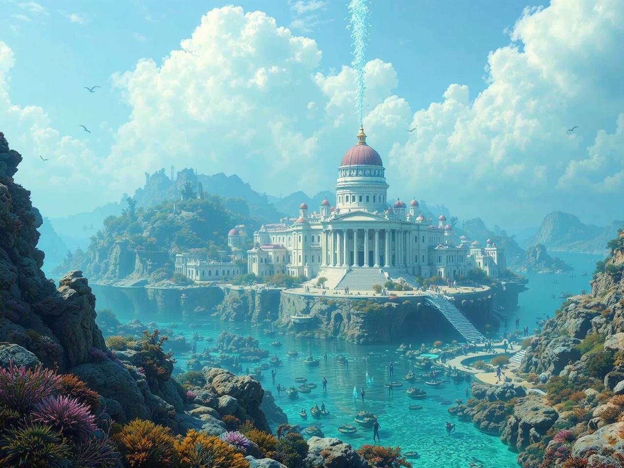 Underwater Neoclassical City