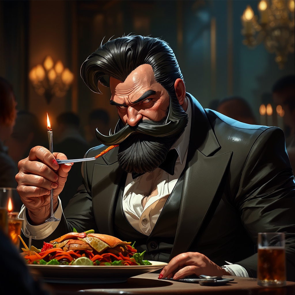 A highly detailed portrait